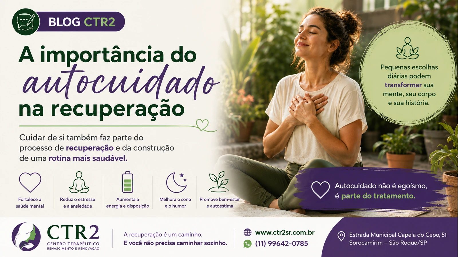 A importância do autocuidado na recuperação