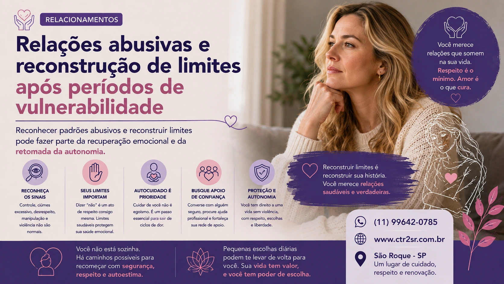 Relações abusivas e reconstrução de limites após períodos de vulnerabilidade