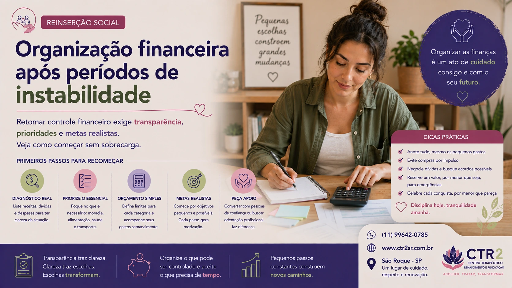 Organização financeira após períodos de instabilidade