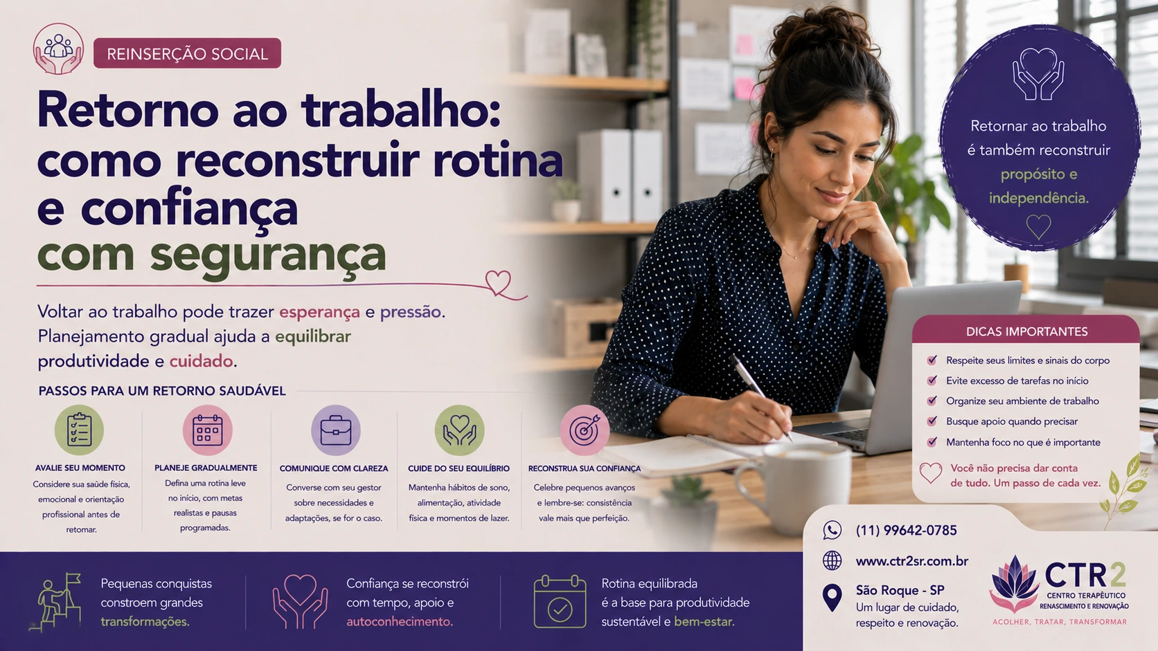 Retorno ao trabalho: como reconstruir rotina e confiança com segurança